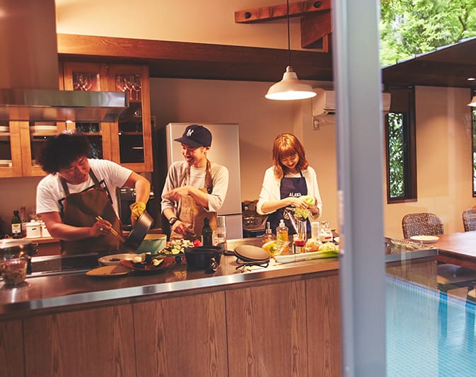 仲の良い友人と