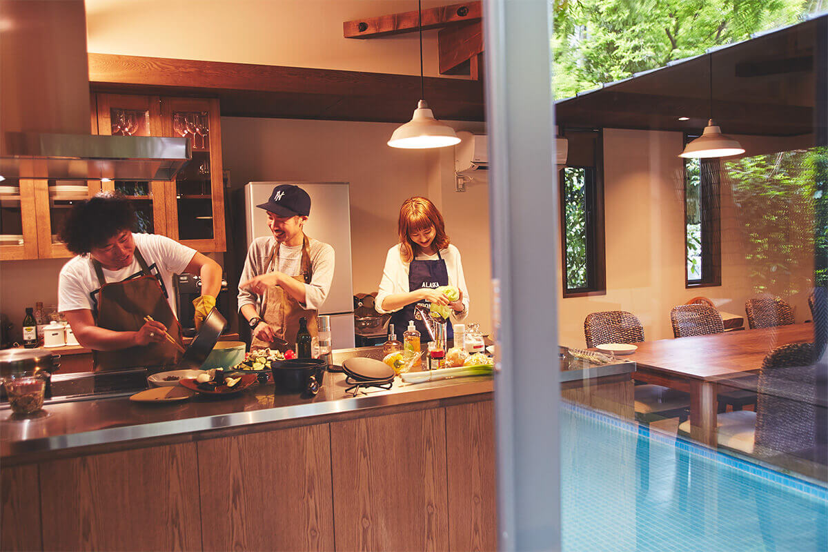 みんなでHUNT的アウトドア料理をつくる。