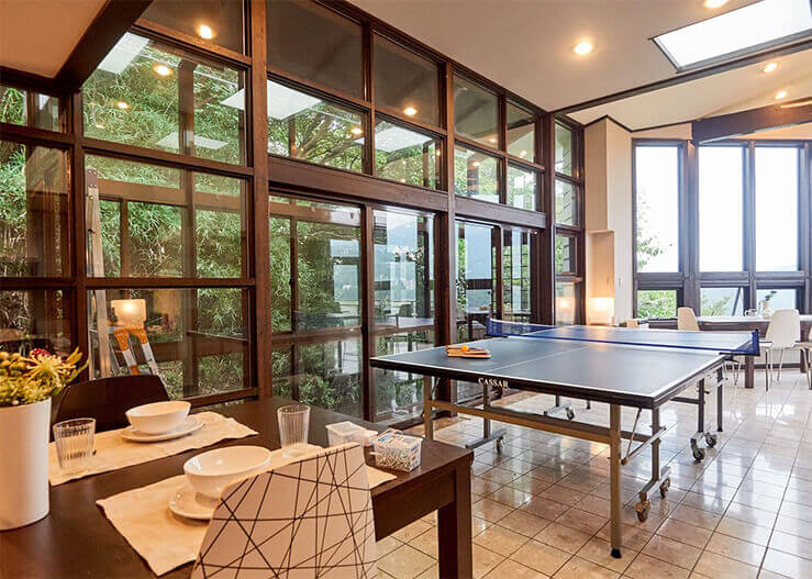 富士山と芦ノ湖の絶景を一望！<br>箱根の卓球のある別荘！（M棟）