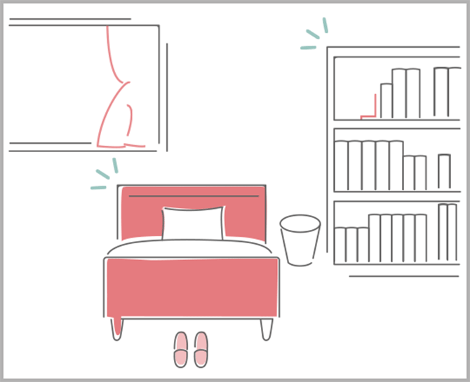 清潔感:ゲストが寝泊まりする寝室は一に掃除、ニに掃除 散らかってるものはまず片づける・ベッド周りは清潔感を意識して撮影しましょう