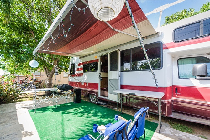 自然の中のロッジ